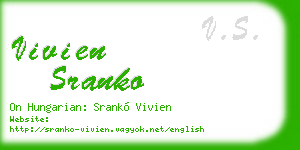 vivien sranko business card
