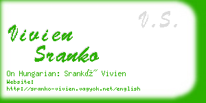 vivien sranko business card
